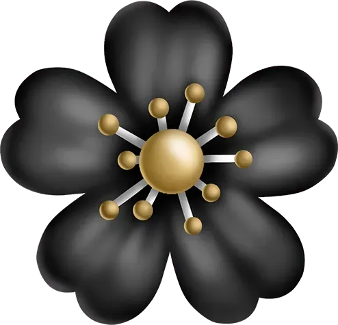 Black_Flower emote for Discord