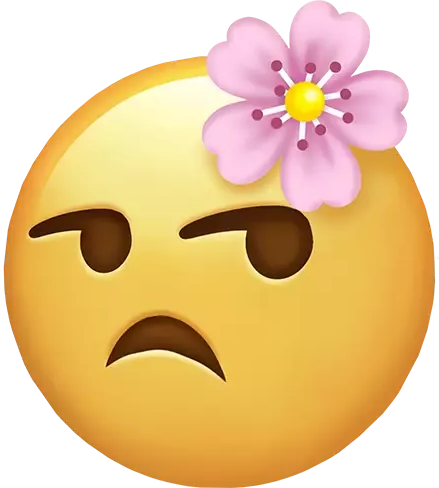 Unamused_Flower emote for Discord