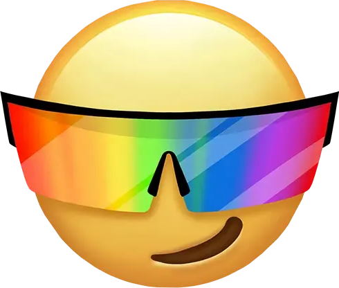 Cool_Rainbow_Shades emote for Discord