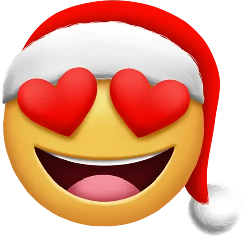 Christmas_HeartEyes emote for Discord