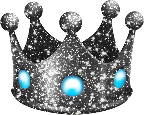 Black_Sparkle_Crown emote for Discord