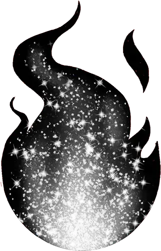 Black_Sparkle_Fire emote for Discord