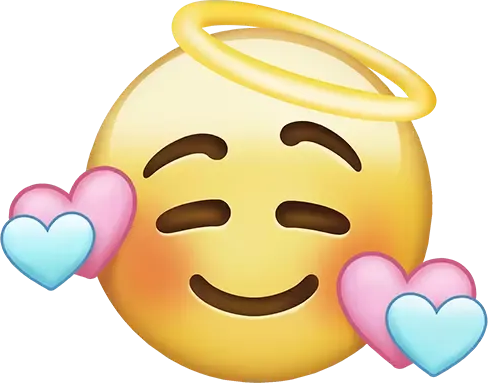 Smile_Halo_Hearts emote for Discord