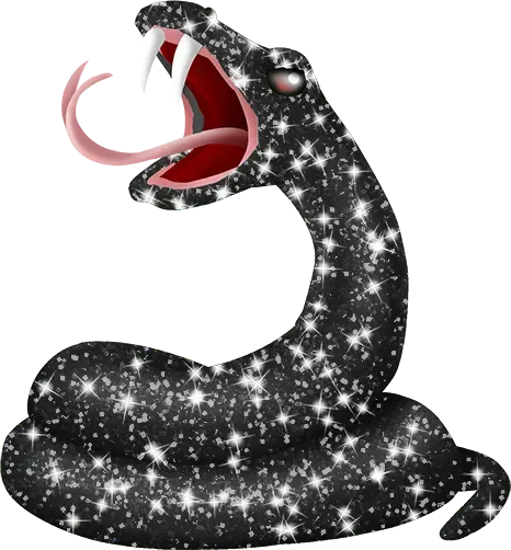 Black_Sparkle_Snake emote for Discord