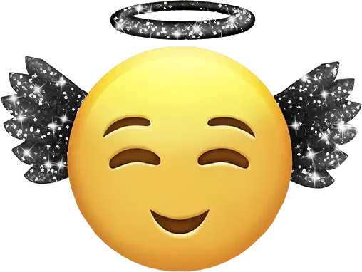 Black_Sparkle_Angel emote for Discord