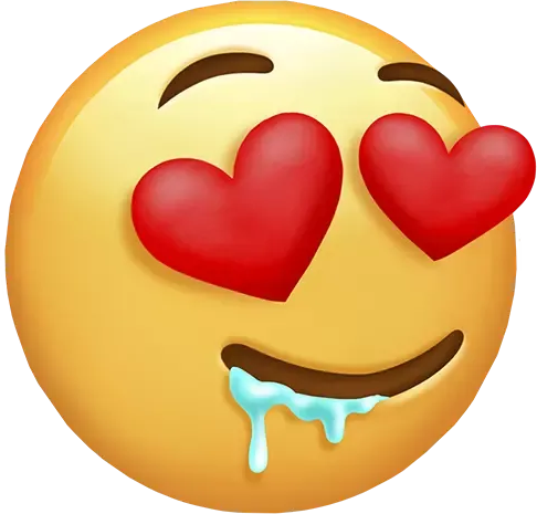 Heart_Drool emote for Discord