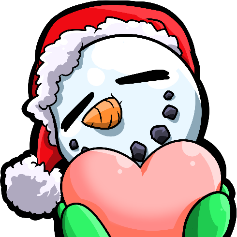 SnowmanHeart emote for Discord