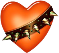 orangeheart_bulldogcollar emote for Discord