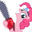 pinkiepie_chainsaw emote for Discord