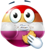 joobi_lesbiancookie emote for Discord