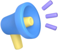 blue_megaphone emote for Discord