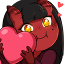 MeruTheSuccubusHeart emote for Discord