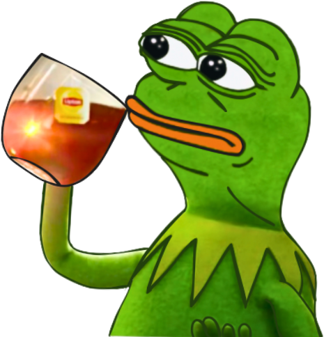 Pepe_KermitTea emote for Discord