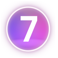 Neon_number_7 emote for Discord
