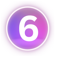 Neon_number_6 emote for Discord