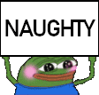 NaughtyPepe emote for Discord