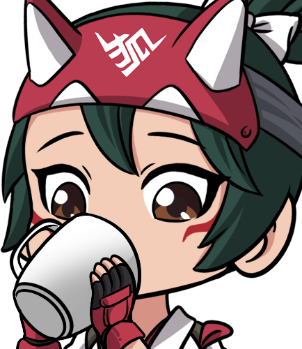 KirikoDrink emote for Discord