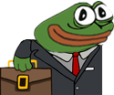 businesspepe emote for Discord