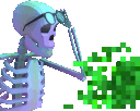 skeleton_glasses emote for Discord