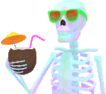 skeleton_summer emote for Discord