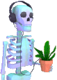 skeleton_musicplant emote for Discord