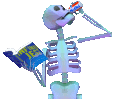 skeleton_drinkpepsi emote for Discord