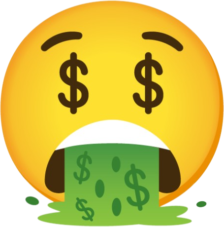 Money_Barf emote for Discord