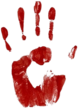 red_handprint emote for Discord