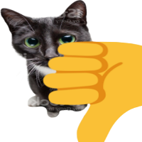 thumbsdowncat emote for Discord