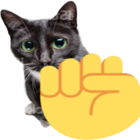 raisefistcat emote for Discord