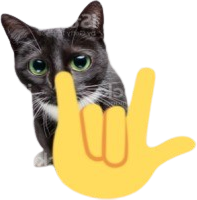 rockoncat emote for Discord