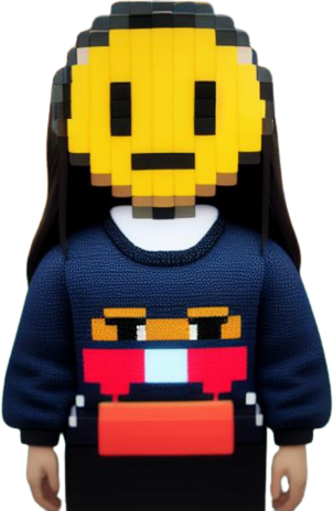 8bitgirl emote for Discord