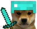 Minecraft_dogo emote for Discord