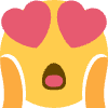 shocked_heart_eyes emote for Discord