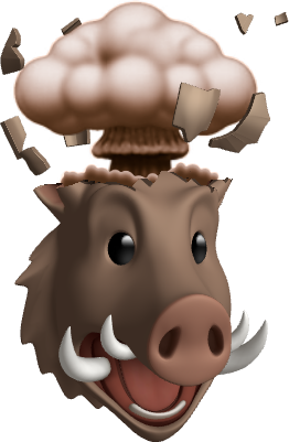 Boarsheadexploding emote for Discord