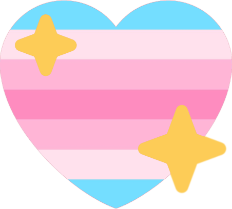 Transfemme_pride_heart emote for Discord