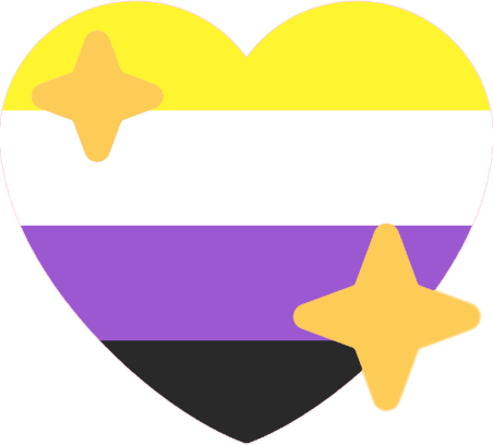 Enby_pride_heart emote for Discord