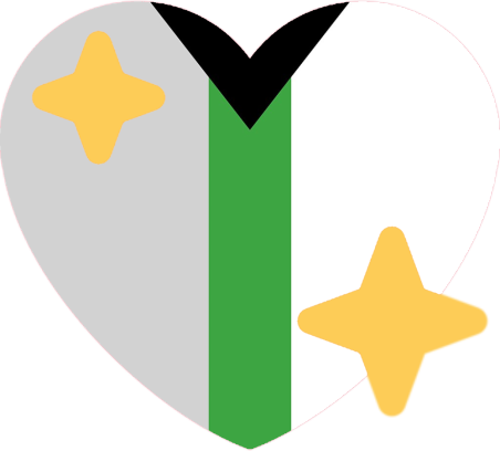 Demiromantic_pride_heart emote for Discord