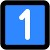 blue_one emote for Discord