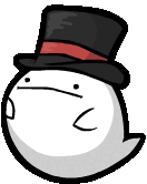 TopHatGhost emote for Discord