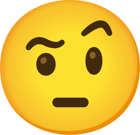 FacewithRaisedEyebrowEmoji emote for Discord