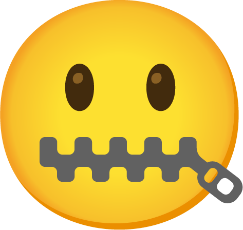 ZipperMouthFaceEmoji emote for Discord