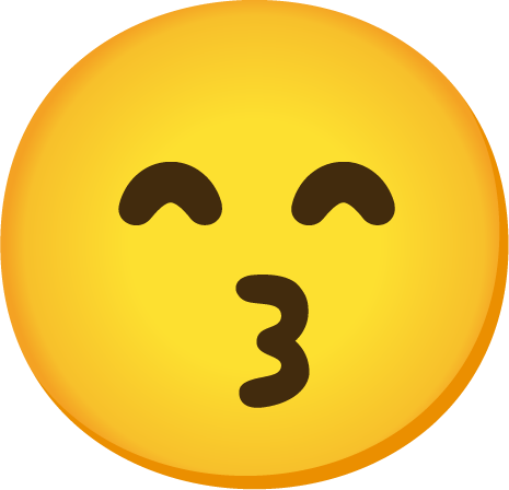 KissingFacewithSmilingEyesEmoji emote for Discord