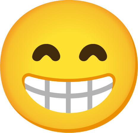 BeamingFaceWithSmilingEyesEmoji emote for Discord