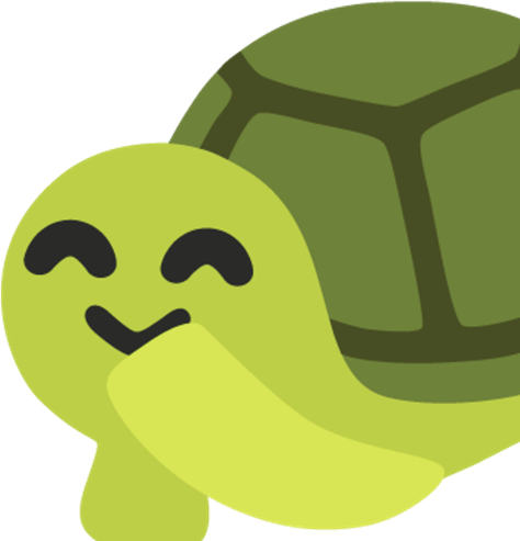 CEHTurtleWithHandOverMouth emote for Discord