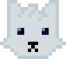 PixelPolarFox emote for Discord