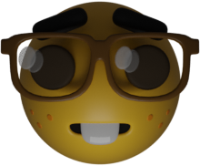 3D_Nerd_Emoji emote for Discord