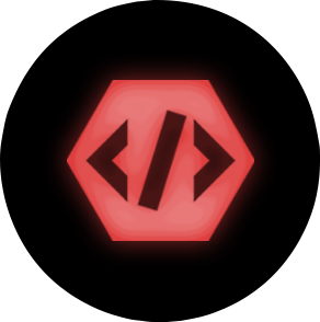 NeonRedEarlyDev emote for Discord