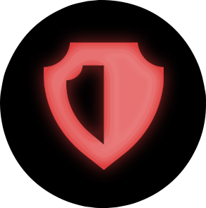 NeonRedModerator emote for Discord