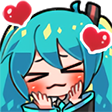 miku_hearts emote for Discord